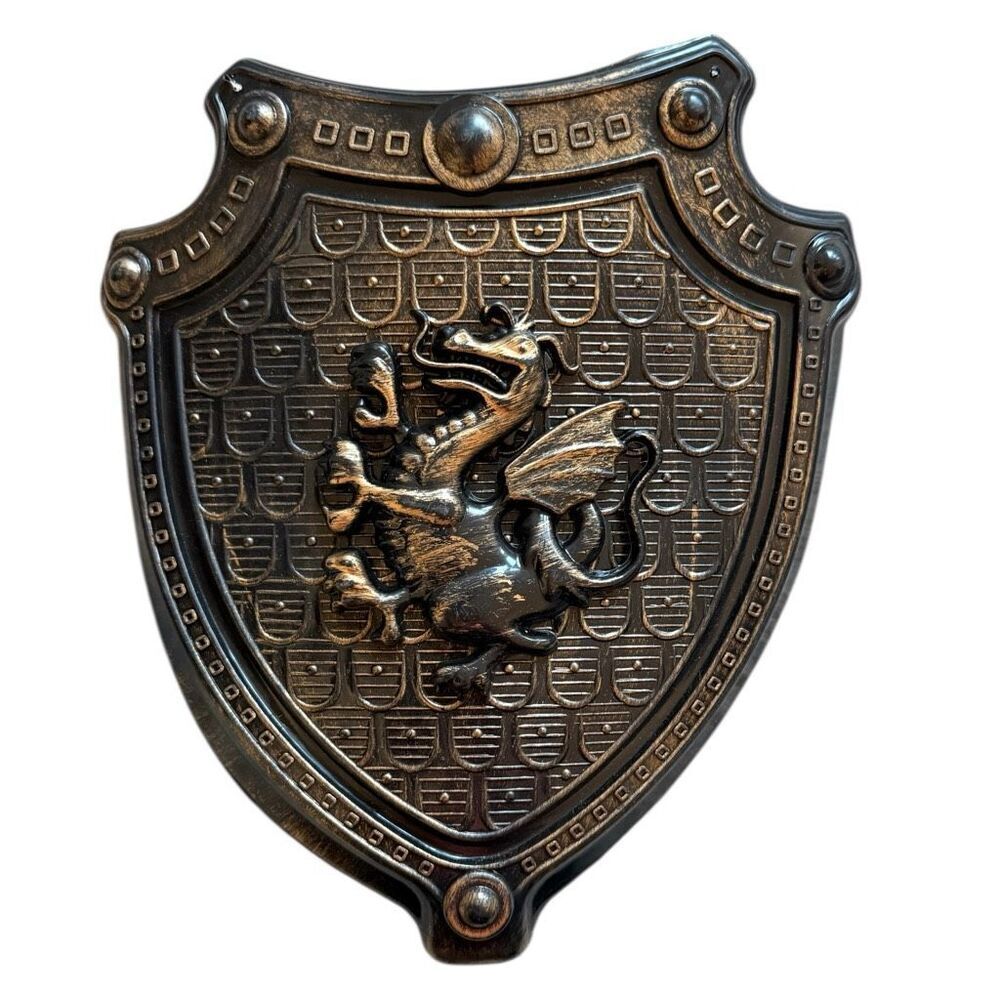 Youth Toddler Cosplay Dragon Shield Knight Renissance Costume Accessory w Handle